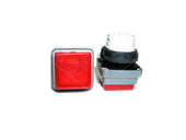Load image into Gallery viewer, Red Push Button (Square)- Heidelberg_Printers_Parts_&amp;_Equipment_USA
