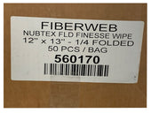 Load image into Gallery viewer, Nubtex Finesse Wipe Folded 1/4" (12 x13 Wipes ) (50 Wipes per bag) (20 per case) 1000 Wipes 560170_Printers_Parts_&_Equipment_USA