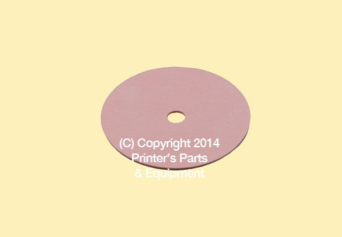 Flat Rubber Disc Heidelberg 03.016.030 1 1/16 x 1/4 x 2 mm Qty 50_Printers_Parts_&_Equipment_USA