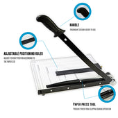 Load image into Gallery viewer, Manual Paper Trimmer Model 852 (A4) (12.6″ x 9.8″) Guillotine Cutter_Printers_Parts_&_Equipment_USA