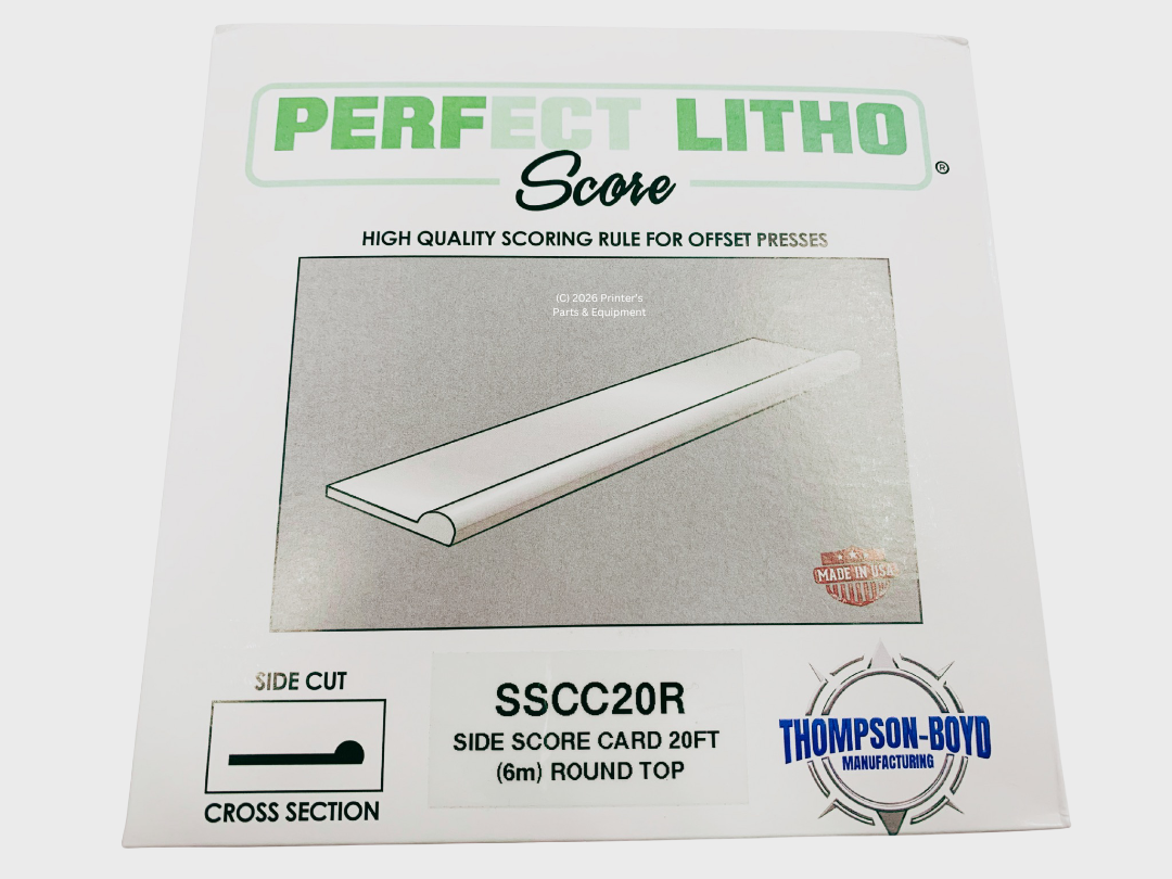 Thompson LITHO SCORE for Card Perf Side Score (20ft) (6m) (T-501R) Replacement for HS Boyd 827-3 (SSCC20R)_Printers_Parts_&_Equipment_USA
