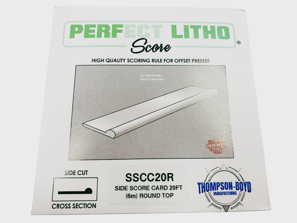 Thompson LITHO SCORE for Card Perf Side Score (20ft) (6m) (T-501R) Replacement for HS Boyd 827-3 (SSCC20R)