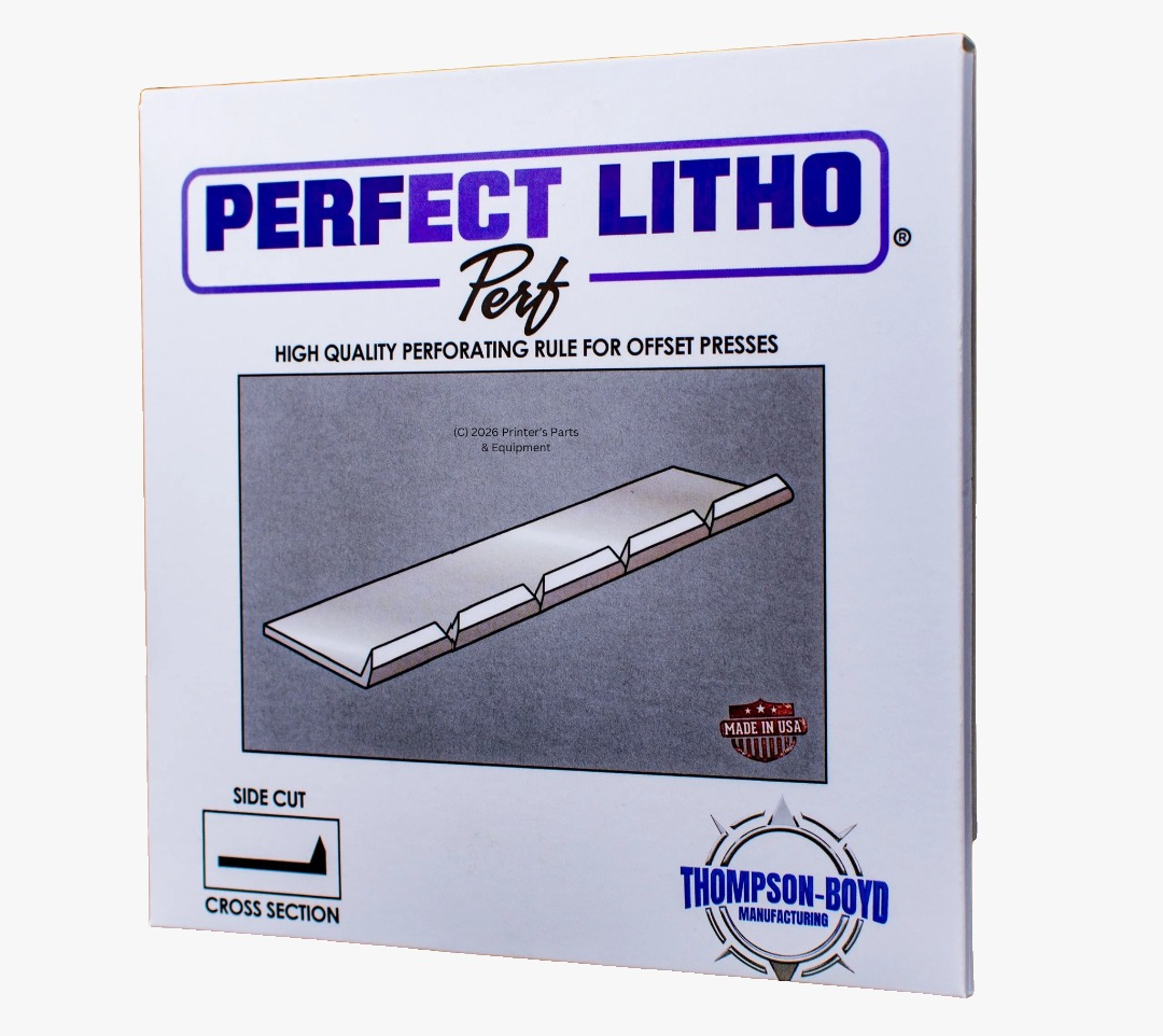 Thompson Litho-Perf (16 TPI Paper, 20 Ft (6m) (#814 Foot Roll HS Boyd) 20-foot Roll Side Series Rules (T-605) (S16P20)_Printers_Parts_&_Equipment_USA