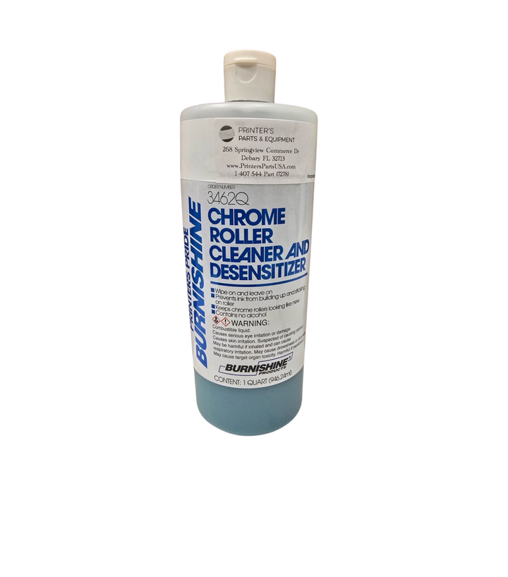 Burnishine Chrome Roller Cleaner And Desensitizer (Quart) 3462Q