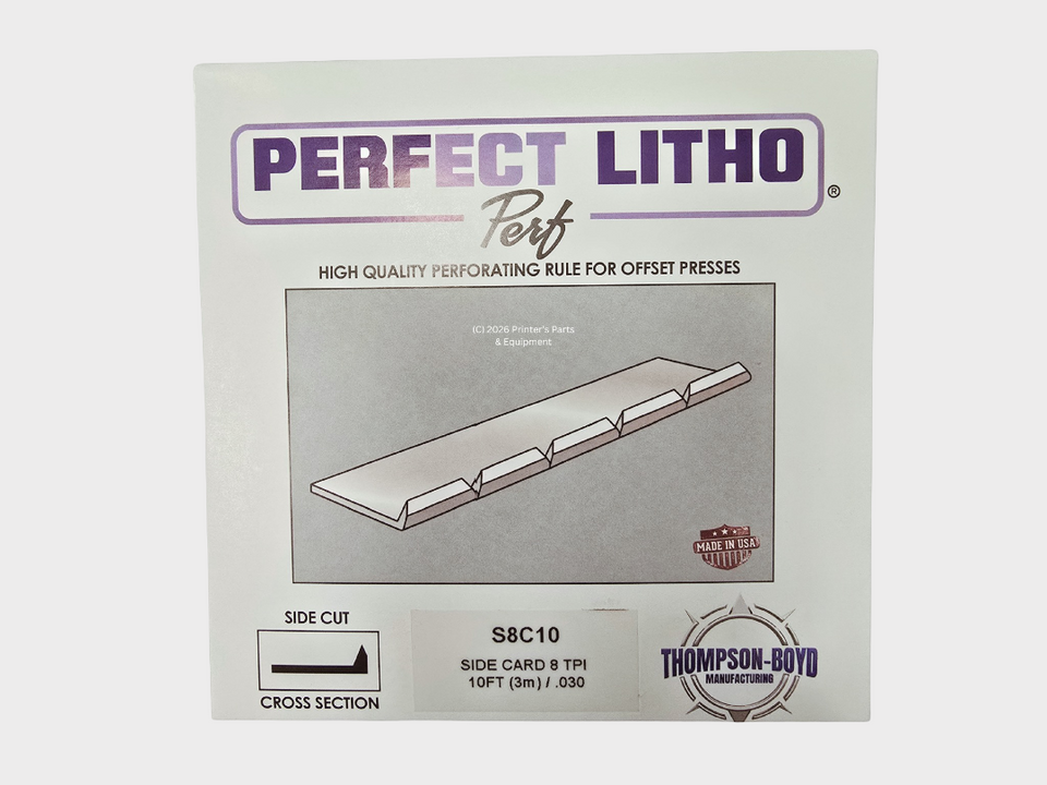 Thompson LITHO SCORE for Card Perf Side Score (10ft) (3m) (T-508) Replacement for HS Boyd 803 (S8C10)
