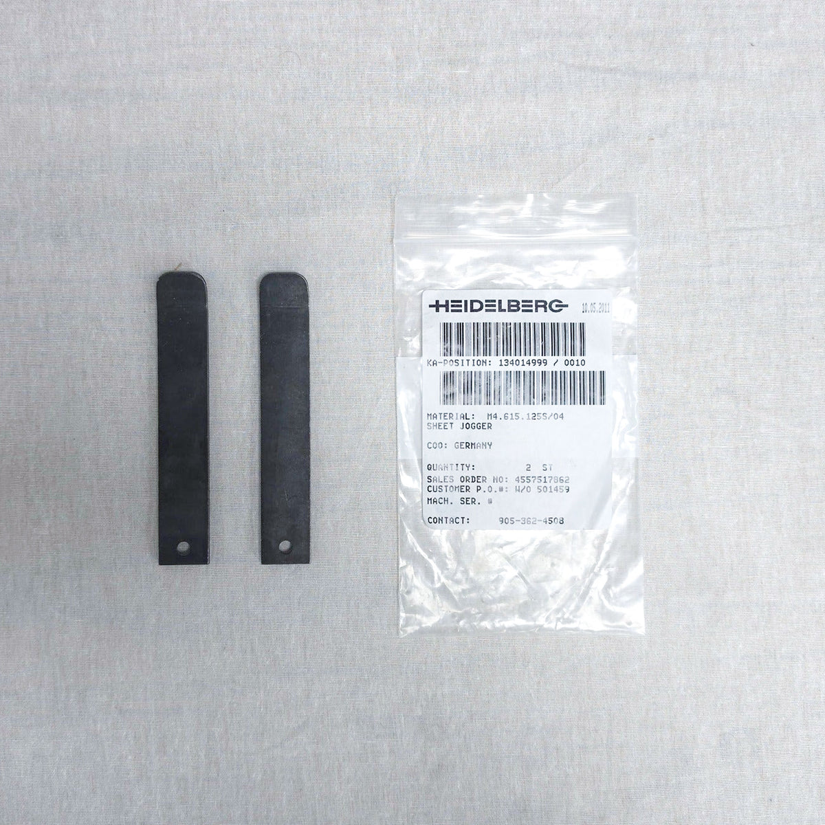 Heidelberg Sheet Jogger Strips — M4.615.125S/04 Pair_Printers_Parts_&_Equipment_USA