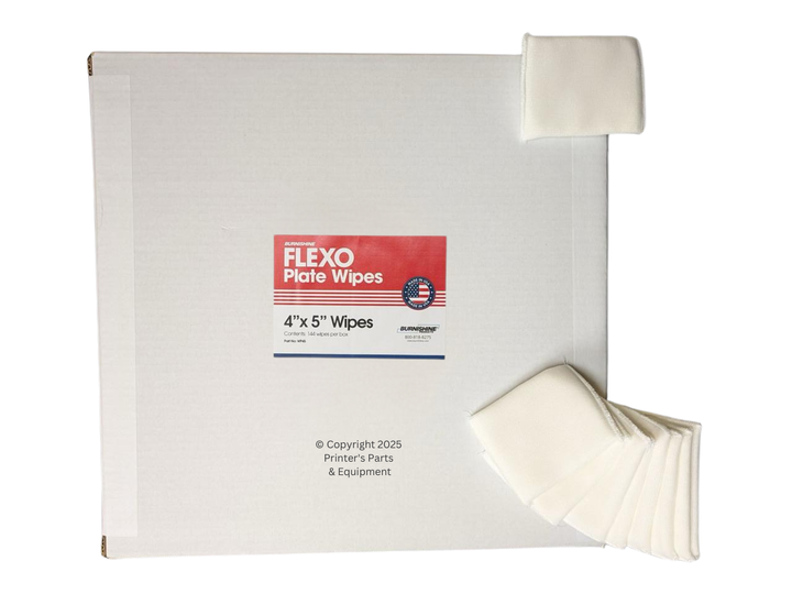 Flexo Plate Wipes 4" x 5" Case of 144 Wipes_Printers_Parts_&_Equipment_USA