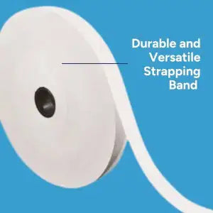 Banding Machine Strapping White Craft Paper Roll Width: 1.14″ (29mm) Length: 1640′ (500m)_Printers_Parts_&_Equipment_USA