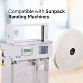 Load image into Gallery viewer, Banding Machine Strapping White Craft Paper Roll Width: 1.14″ (29mm) Length: 1640′ (500m)_Printers_Parts_&amp;_Equipment_USA
