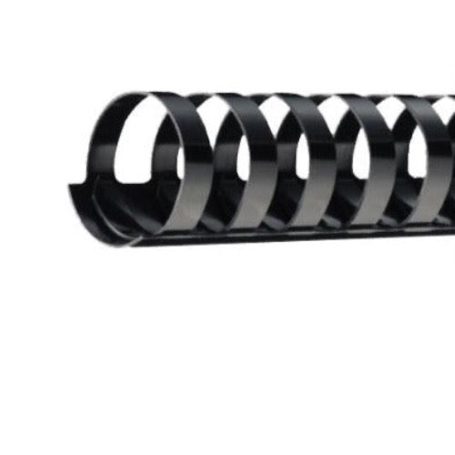 Plastic Comb Binding Supplies 11" Black 6mm (1/4") 25 Sheets