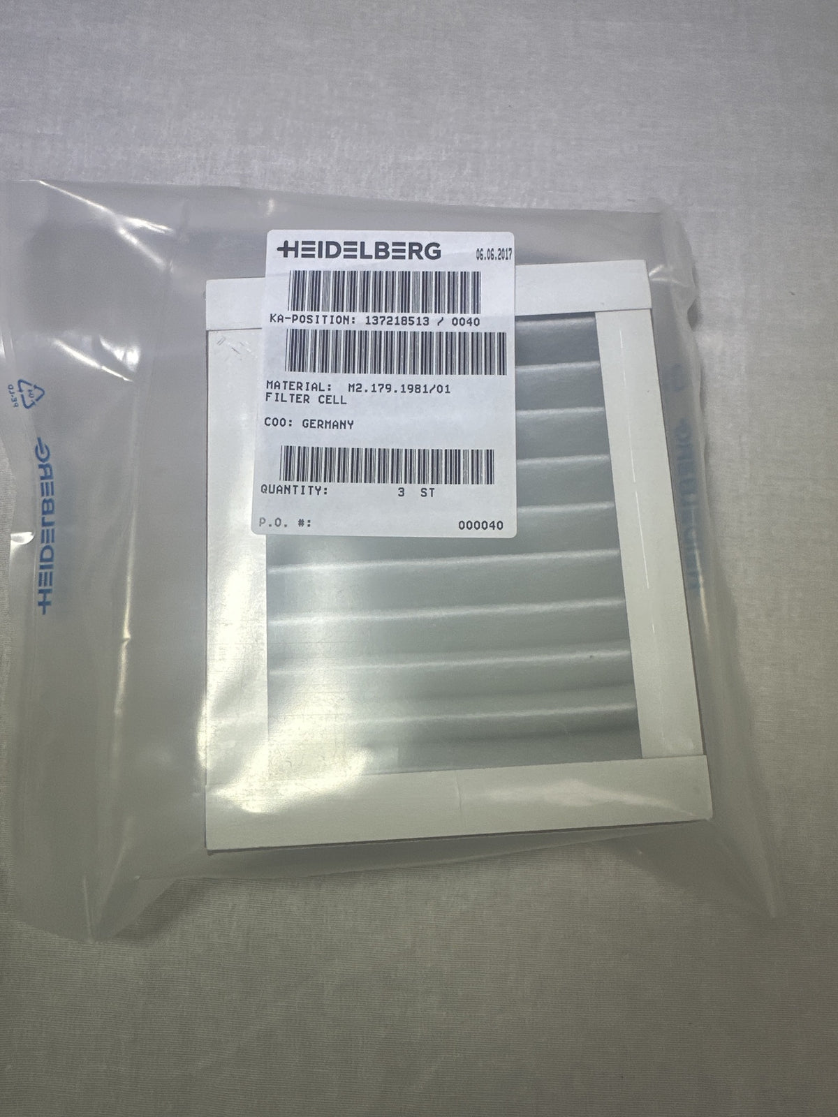 Heidelberg Filter Cell — M2.179.1981/01 Replacement Filter_Printers_Parts_&_Equipment_USA