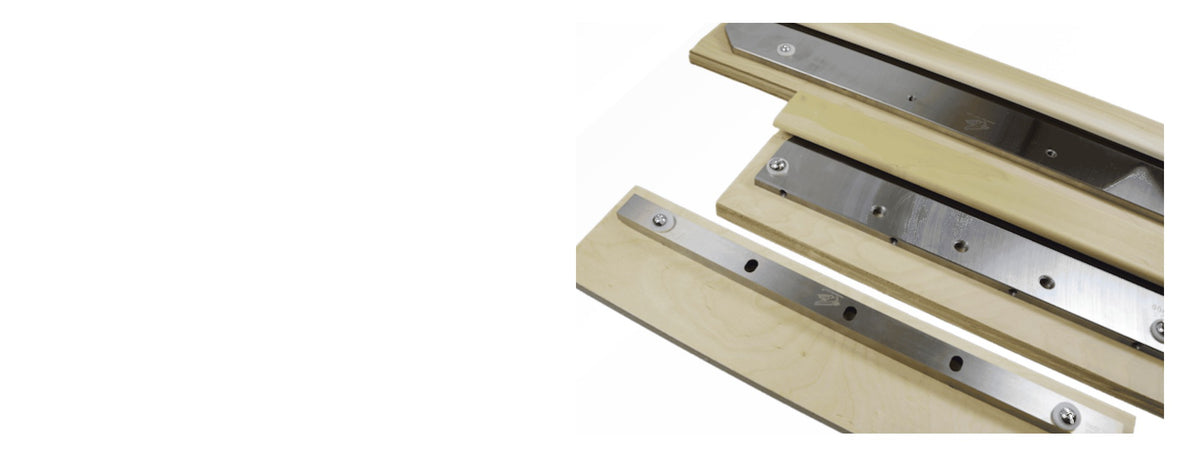 Guillotine cutting blades