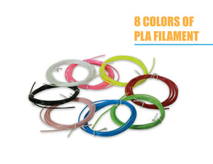 3D Printing Pen Super Kit- Includes 8 Starter Colors of PLA Filament_Printers_Parts_&_Equipment_USA