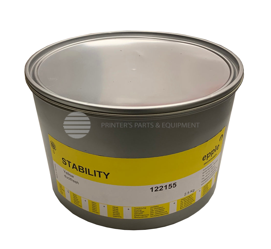 Process Ink Stability Yellow for Offset Printing 5.5 lbs I OIL BASED_Printers_Parts_&_Equipment_USA