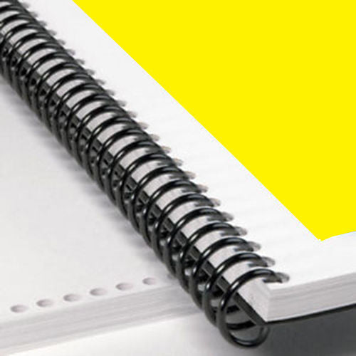 Plastic Spiral Coil Binding Supplies 12" Black 6mm (1/4") 30 Sheets_Printers_Parts_&_Equipment_USA