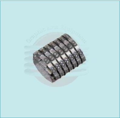 Set of 7 Wheels for Straight Numbering Machines
