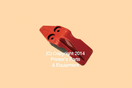 Gathering Chain Finger Left Red Fixed_Printers_Parts_&_Equipment_USA
