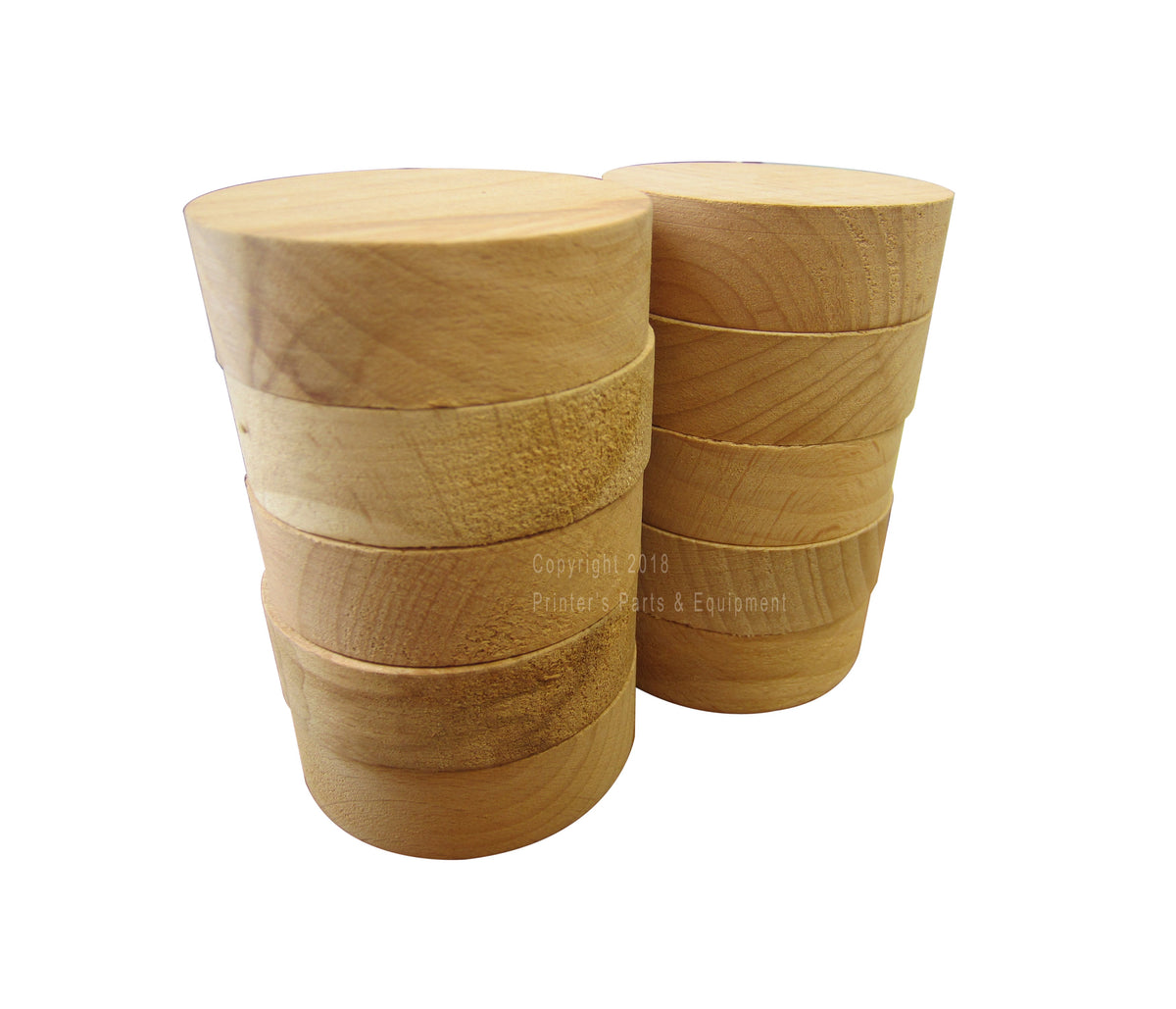 Drill Block for Lassco Round 2 7/16” dia. x 5/8” thick w/ hole (12 per Box)