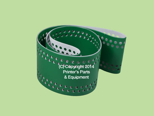 Suction Tape Green Perforated for Heidelberg SM74 HE-M3-020-014_Printers_Parts_&_Equipment_USA