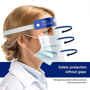 Safety Full Face Shield Clear Protector Work Medical Dental, Standard Size 100 pcs_Printers_Parts_&_Equipment_USA