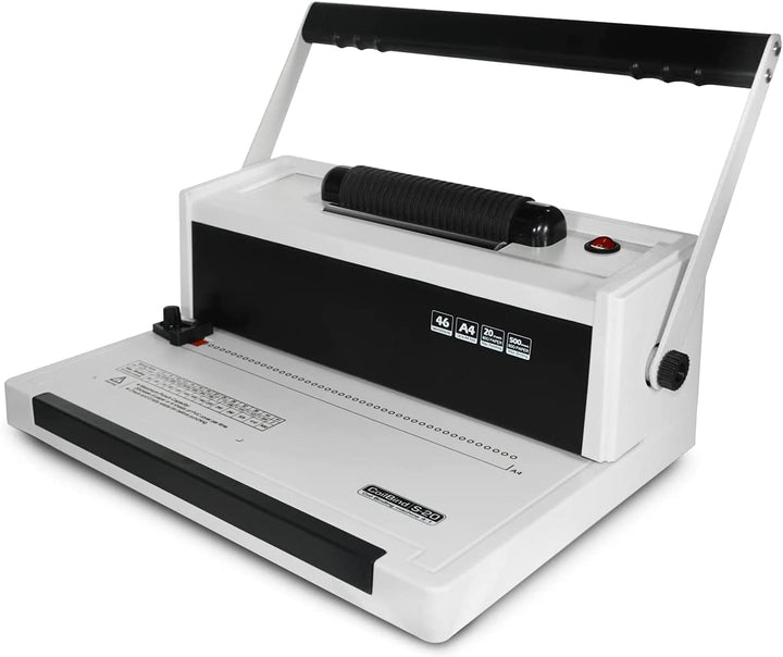 Coil Punch Binding Machine with Electrical Inserter S20 (OPEN BOX)_Printers_Parts_&_Equipment_USA