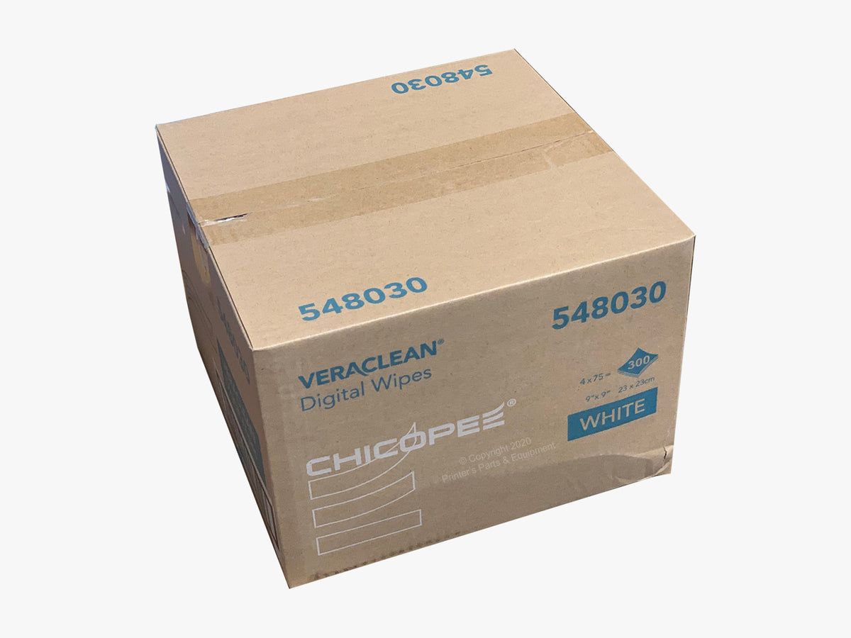 Chicopee Veraclean Digital Wipe White 9"x9" (Case of 150 Wipes) (Flat) 548030