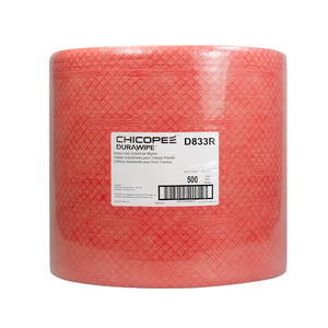 Chicopee 13.12" x 12.6" Red Head-Duty Wipers - 500 Wipes/Jumbo Pack_Printers_Parts_&_Equipment_USA