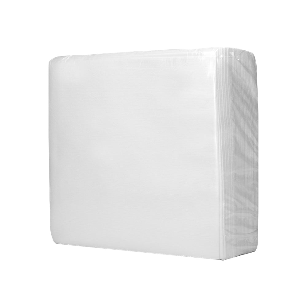 VeraClean White Smooth Wipers 50 12" x 13.5" Wipes/1/4 Fold Poly Bag (Whole Case)
