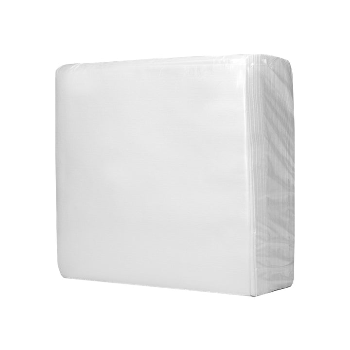 VeraClean White Smooth Wipers 50 12" x 13.5" Wipes/1/4 Fold Poly Bag (Whole Case)