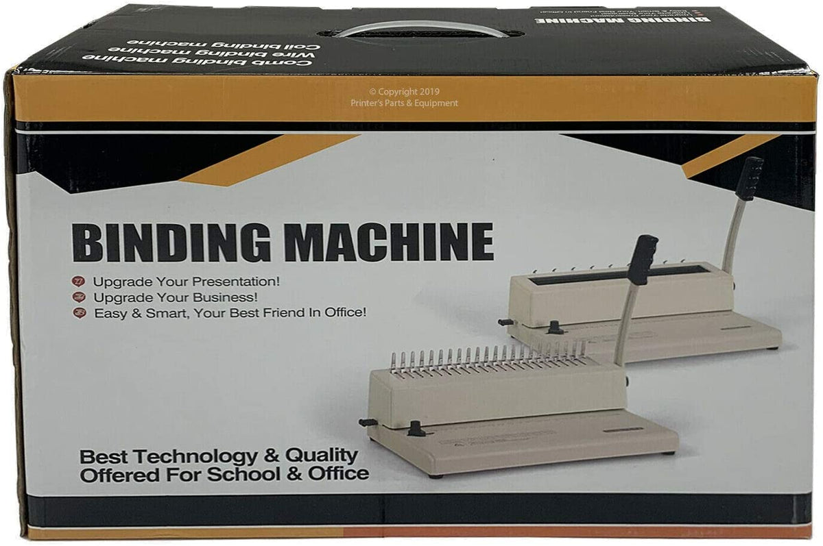 Manual Spiral Coil Punch Machine Model S15 w/Electrical Inserter