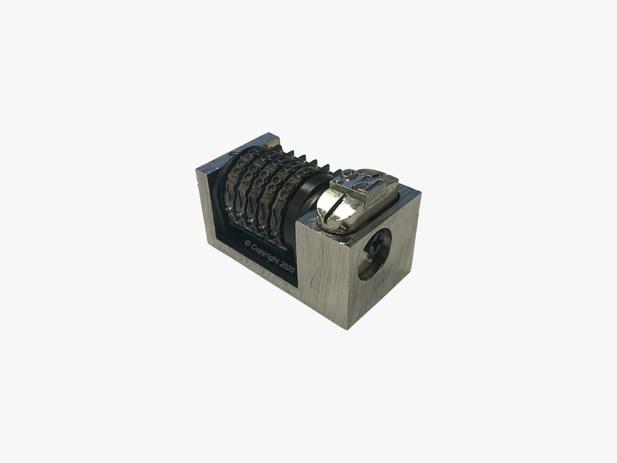Numbering Machine 5/32 5 Digits Backward Solid Wheels Roman_Printers_Parts_&_Equipment_USA