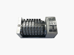 Numbering Machine 5/32" 7 Digits Forward Gothic (Steel) with 3 Drop Zeros_Printers_Parts_&_Equipment_USA