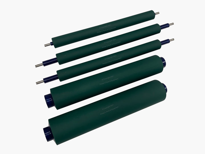 Ink Rubber Roller Set of 5 for Hamada 600, 500-CDA, 665 106K / LOR-600-K_Printers_Parts_&_Equipment_USA
