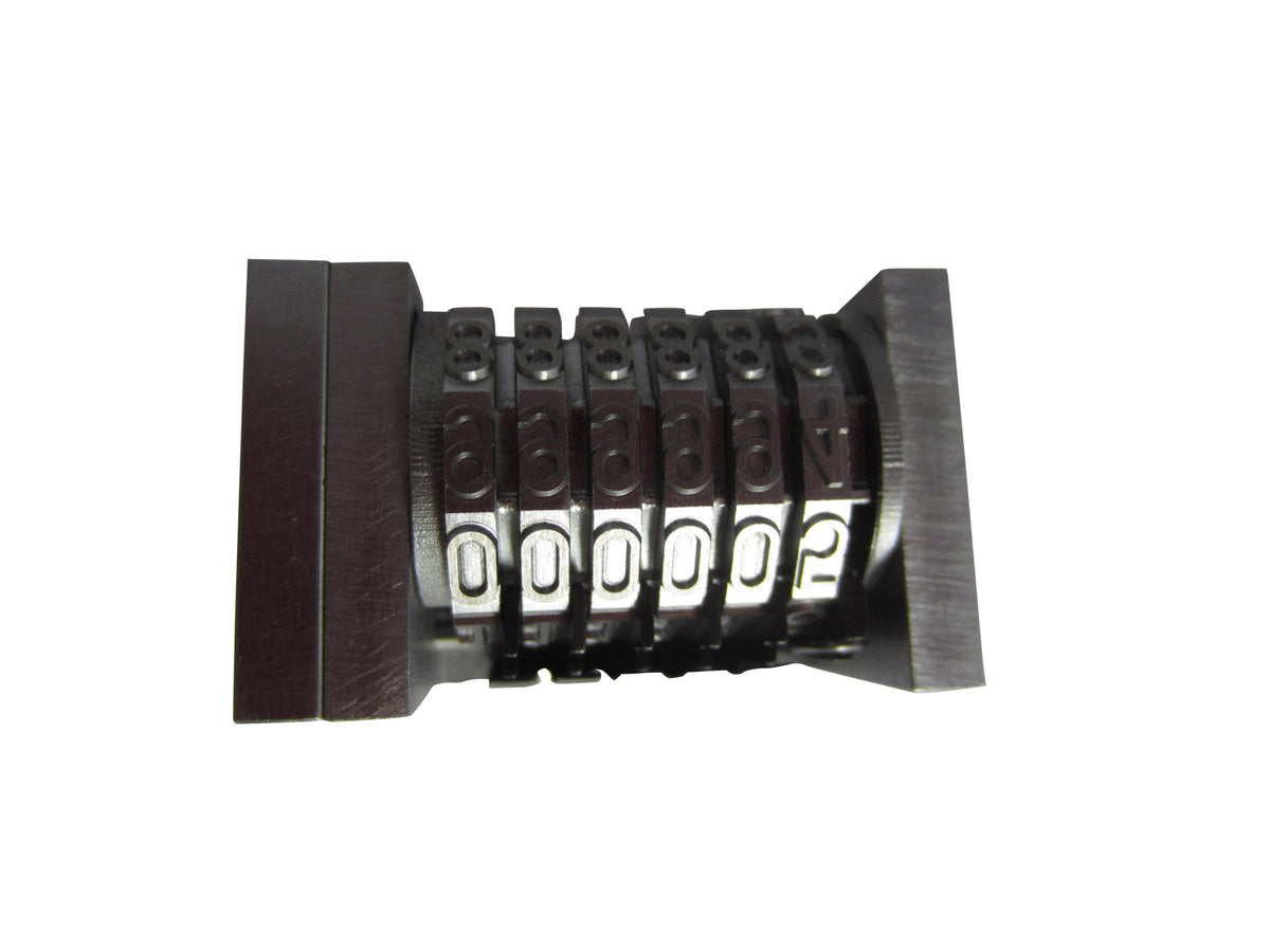 Center Driven Numbering Machine 6 Digit Backward with Plunger and Shaft_Printers_Parts_&_Equipment_USA