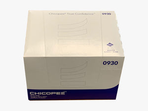 CHICOPEE Shop Rags White 12" x 17" (Case of 12) (100 Wipes per case) 1200 Wipes 0930_Printers_Parts_&_Equipment_USA