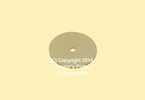 Flat Rubber Disc 1 1/16 x 1/8 x 1mm – 27 x 3.2 x 1mm Qty 50_Printers_Parts_&_Equipment_USA