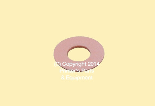 Flat Rubber Disc Komori 1 3/16 x 1/2 x 1 mm Qty 50_Printers_Parts_&_Equipment_USA