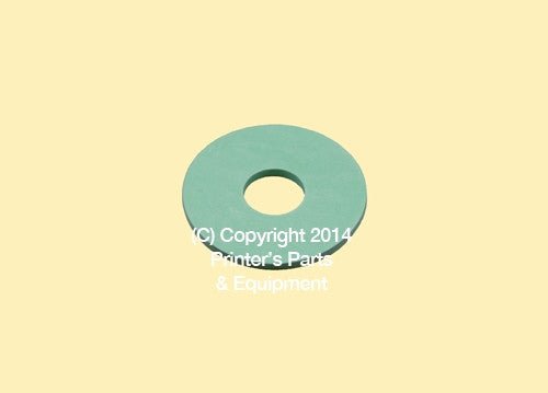 Flat Rubber Disc 1 3/16 x 1/2 x 2mm – 30.2 x 12.7 x 2mm