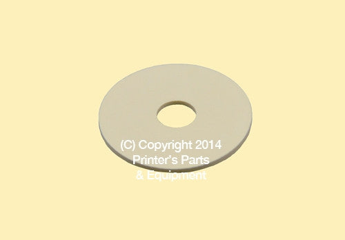 Flat Rubber Disc 1 3/4 x 1/2 x 1/16 – 44.5 x 12.7 x 1.6mm Qty 50_Printers_Parts_&_Equipment_USA
