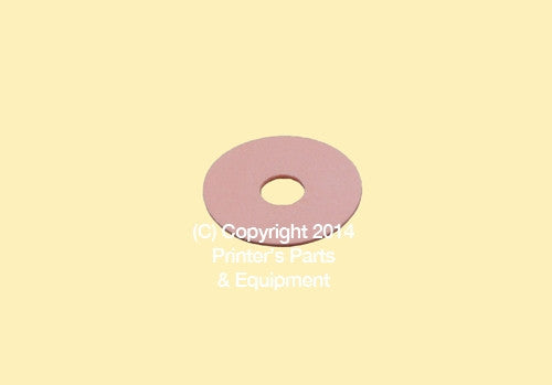 Flat Rubber Disc 1 3/4 x 1/2 x 1/32 – 44.5 x 12.7 x 0.8mm
