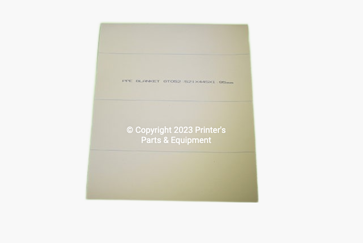 Blanket for Heidelberg GTO52 (17-1/2" x 20-1/2") Straight Cut