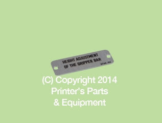 Plate English HE-10-027-4002_Printers_Parts_&_Equipment_USA