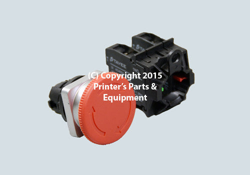Push Button Red STOP For Heidelberg H-2038 / HE-11376_Printers_Parts_&_Equipment_USA