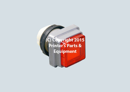 Red Push Button for Heidelberg HE-11431_Printers_Parts_&_Equipment_USA