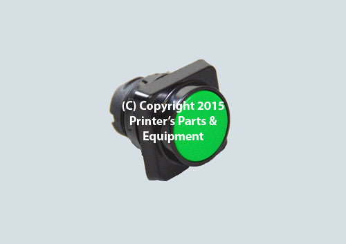 Green Push Button for Heidelberg HE-11433_Printers_Parts_&_Equipment_USA