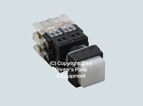 Selector Push Button White For Heidelberg HE-2031WH