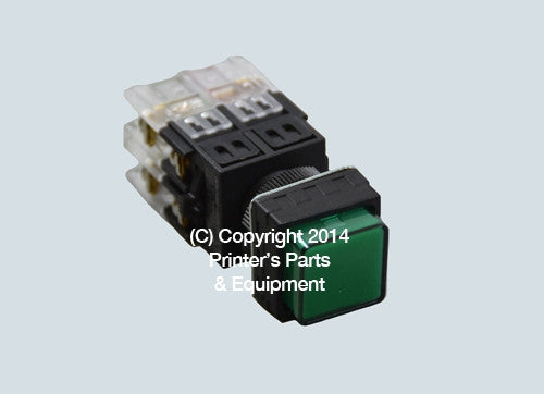 Selector Push Button GREEN For Heidelberg HE-2033GR