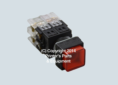 Selector Push Button RED For Heidelberg HE-2034RD