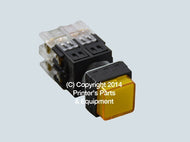 Selector Push Button YELLOW For Heidelberg HE2035YE_Printers_Parts_&_Equipment_USA