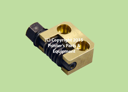 Worm & Housing Assembly for Setting Form Roller Tapped Hole_Printers_Parts_&_Equipment_USA